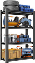 Metal Garage Shelving Unit, Heavy Duty 4-Tier Adjustable Storage Rack, Steel Shelving,2000 lbs Capacity, Industrial Shelves for Heavy Tools and Equipment (4-Tier 54" H x 36" W x 14" D)