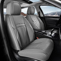 Coverado Seat Covers, Car Front Seat Covers with Backrest, Nappa Leather Car Seat Protectors,Waterproof &Breathable,Anti-Slip Automotive Seat Cushion, Universal Fit for Most Vehicles,2Pcs Black