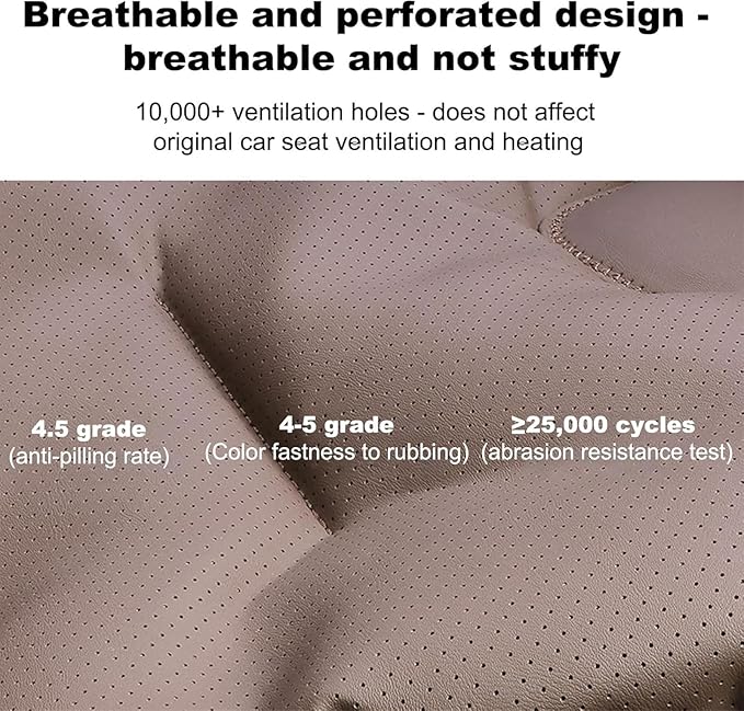 Car Seat Cushion for Porsche Macan 2015-2025-pr, Breathable Non-Slip Driver Seat Pad Ergonomic Memory Foam for Long Driving Car Office,A/2Pcs-Black