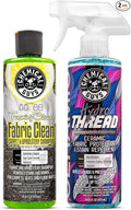 Chemical Guys CWS203FPB Foaming Citrus Fabric Clean Carpet & Upholstery Cleaner and HydroThread Protectant, Fabric Cleaner & Ceramic Fabric Protectant Bundle - (2-16 oz Bottles)