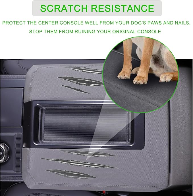 Center Console Cushion Cover Compatible with Hummer EV SUV Pickup 2022-2024 2025+ Customized Armrest Box Pad Skin-Friendly Washable Cotton Cloth Hummer EV Accessories,Non-Scratch Cushion Protector