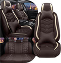 CTDS Car Seat Covers for Nissan Sentra 2000-2026, Stylish Sport Seat Cover, Premium Nappa Leather Car Seat Cover. Automobile Seat Covers Sets.(Luxury 5 Seats/Coffee Color)