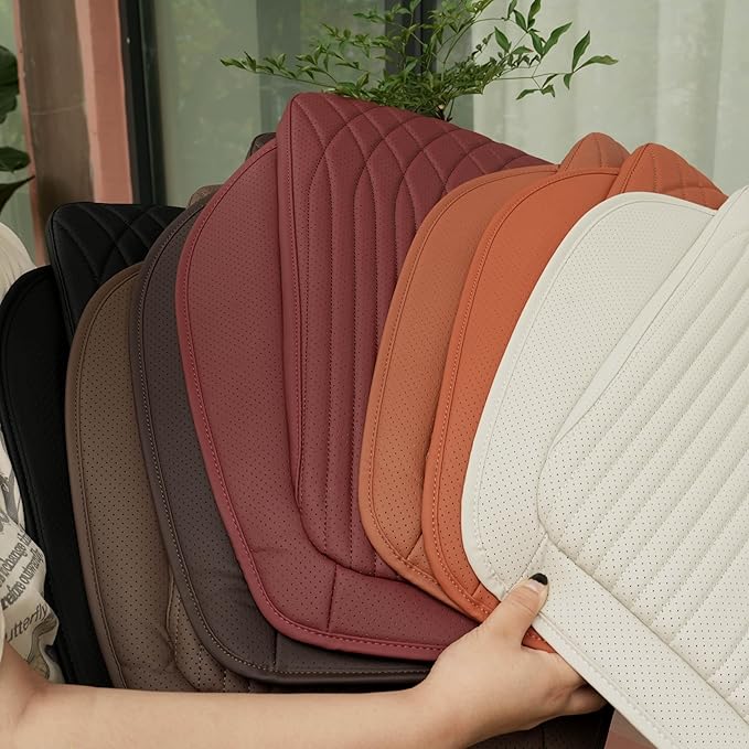 Car Seat Cushion Fit for BMW Accessories Front and Rear Seat Pad for Car Driver Seat Office Chair Cushion Red(1PC)