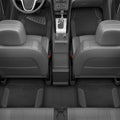 Motor Trend Waterproof Car Floor Mats Universal Fit Car Mats with Driver Heel Pad Leather Car Carpet Floor Mats for SUV Van Sedan Truck Anti-Slip Backing Carpet Mats Black and Gray
