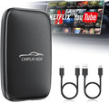 6-in-1 Magic Video Box for Netflix/YouTube, Wireless CarPlay Adapter & Android Auto Wireless Adapter Convert Wired to Wireles Carplay Dongle for OEM Wired CarPlay Cars, TF Card Playback, Plug & Play
