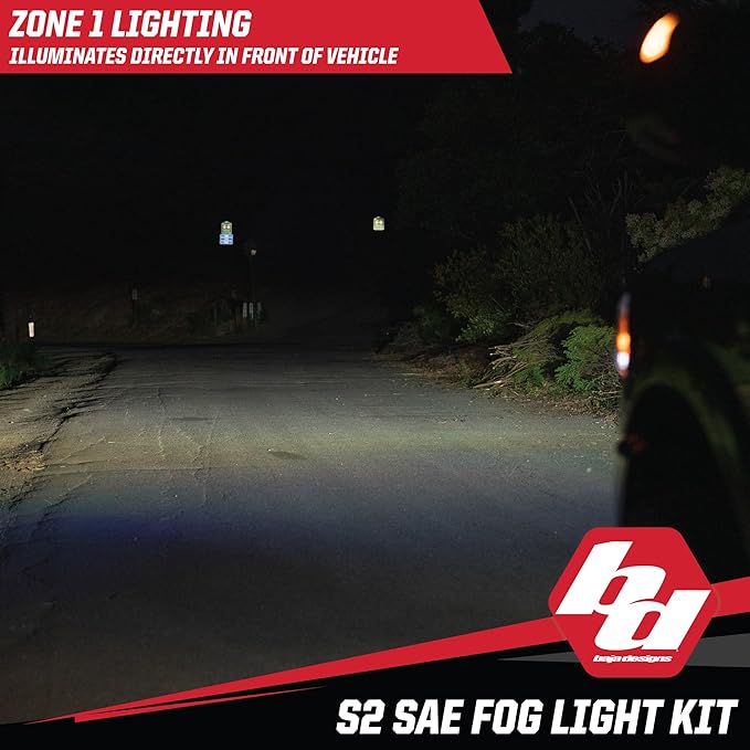 Baja Designs S2 LED SAE Fog Pocket Light Kit for Dodge Ram 2500/3500 2019+ Truck - Amber Lens