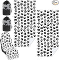 2 Pack Car Seat Towel Covers with Storage Bag 63 x 32 Inch Athletic Running Towel Seat Sweat Washable Non Slip Cover Gift for Car Outdoor Sport Activities (Dog Footprints)
