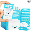 Impossibly Compact Travel Flushable Wipes - 99.5% Water and Aloe - Safe for Sensitive Skin & Hypoallergenic - Travel Essentials for Adults, Kids & Babycare, Unscented, 48 Pack 288 Wipes