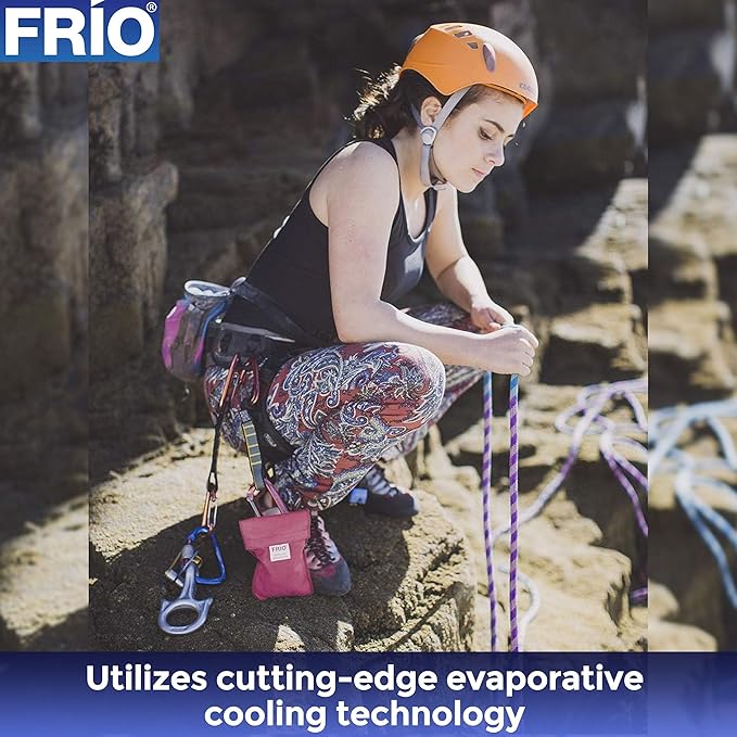 FRIO Cooling Wallet - Insulin Cooler for 45+ Hours of Stress Free On The Go - Burgundy Mini