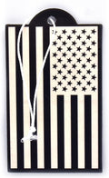 Elektroplate Inverted Black and White American Flag Automotive Air Fresheners for Vehicles | New Car Scent (12-Pack) | Made in the USA