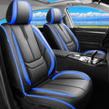 Fit Corolla Car Seat Covers for Toyota Corolla 2000-2024 2025 2026 -Upgraded Premium Waterproof & Breathable Leather,Airbag Compatible,All-Weather Seat Cushion Protector,2 Front/Black-Blue