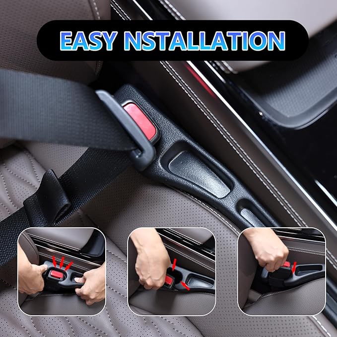 【Compatible with Hyundai Elantra】 Seat Gap Filler,No Drop Seat Guard Compatible with Hyundai Elantra,Drop Seat Guards for Cars(2Pcs),Emergency Keychain Car Escape Tool(2Pcs)