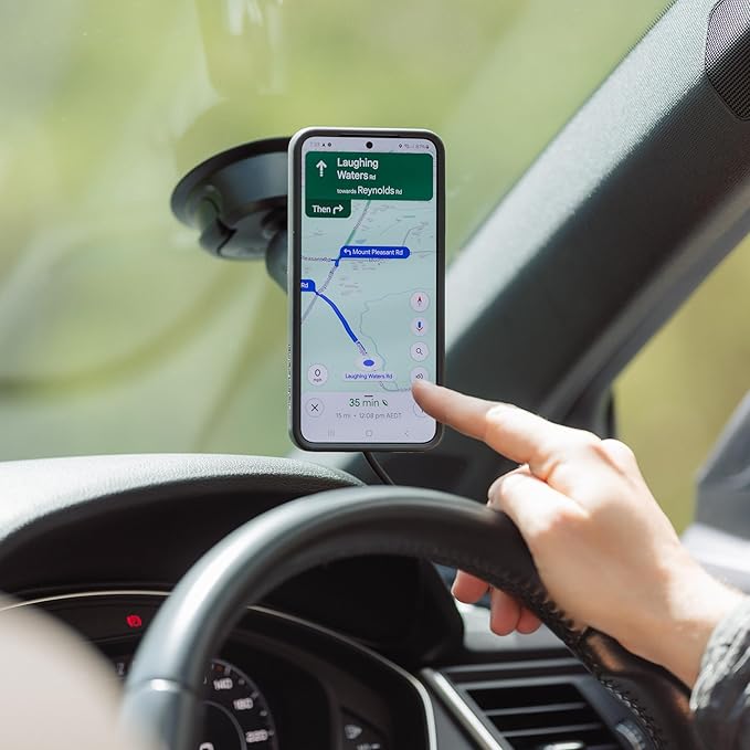 Quad Lock Heavy Duty Suction Car Phone Mount with MAG Phone Case and MAG Wireless Charging Head for iPhone 13 Pro Max