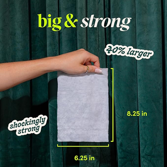 goodwipes Flushable Butt Wipes - Extra Large Adult Wet Wipes For Women & Men - Bathroom Essentials - Sewer & Septic Safe - Rosewater, 418 Count (8 Packs + 1 Travel)