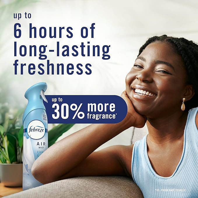 Febreze Air Mist, Air Freshener Spray, Odor Fighting Room Spray, Deodorizer for Home Bathroom Kitchen Office Apartment Dorm Room Classroom, Gain Original Scent, 8.1oz, (Pack of 2)