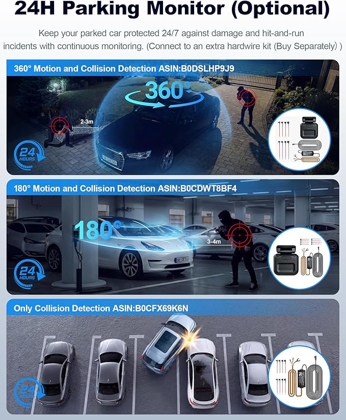 4K STARVIS 2 Dash Cam Front and Rear, 360° 4 Channel Dash Camera for Cars, Car Video Recorder with AI Driver Monitor System, Free 128GB Card, 5GHz WiFi GPS, WDR Night Vision HDR,24H Parking Mode(N900)