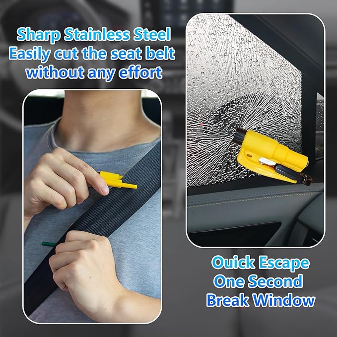 【Compatible with Hyundai Elantra】 Seat Gap Filler,No Drop Seat Guard Compatible with Hyundai Elantra,Drop Seat Guards for Cars(2Pcs),Emergency Keychain Car Escape Tool(2Pcs)