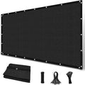 Amagenix 90% Sun Shade Cloth with Grommets, 6' x 20' Pergola Replacement Shade Cover Canopy Privacy Screen for Outdoor Patio Garden, Black (We Customized)