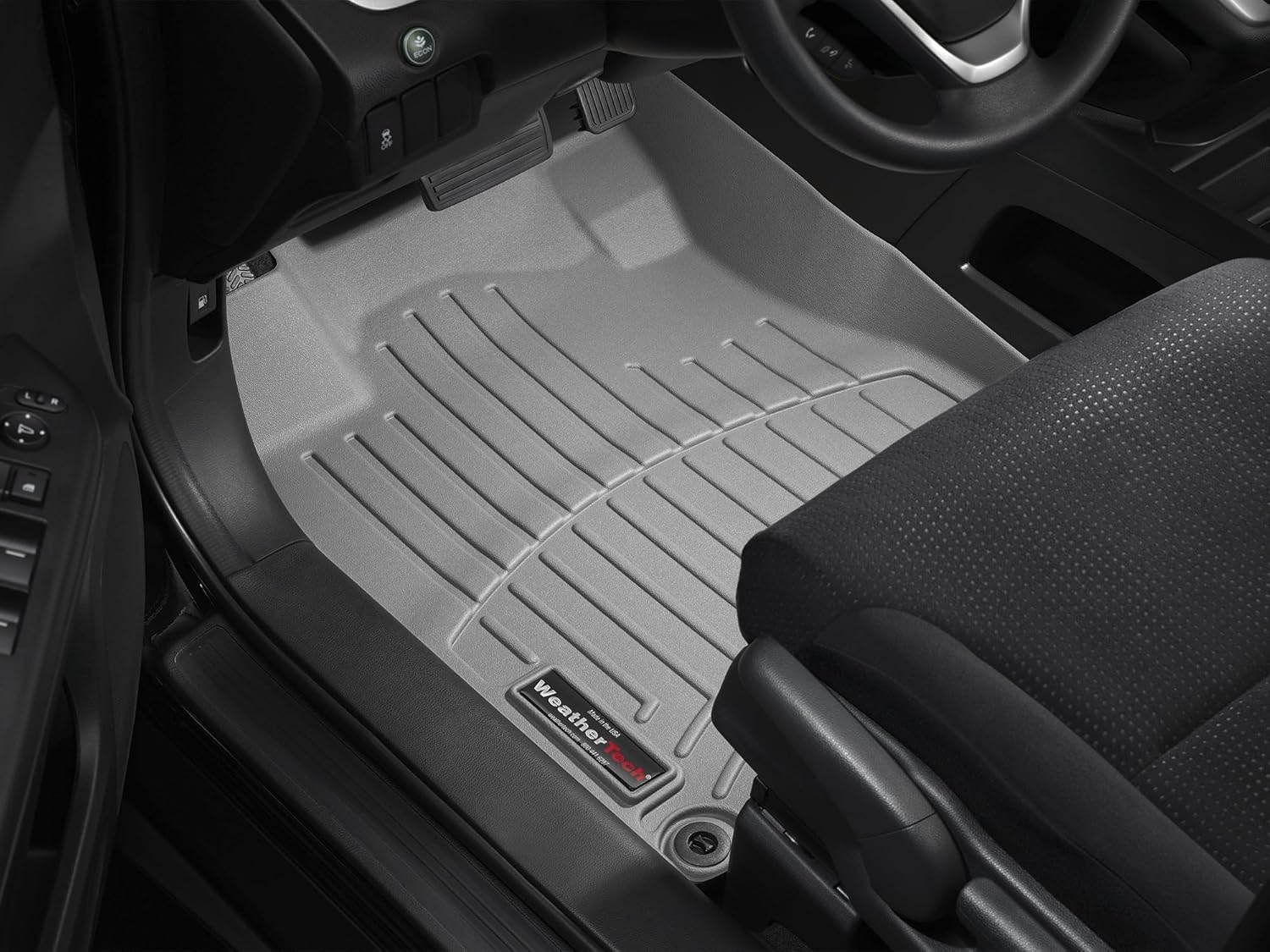 WeatherTech Custom Fit FloorLiners for Honda CR-V, CR-V Hybrid - 1st & 2nd Row (461780-1-2), Grey