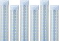 T8 LED Shop Lights 4FT Garage Light, 6 Pack 60W 9600LM 6000K Daylight Work Lights Ceiling LED, Linkable, Plug & Play, Energy-Saving for Warehouse Basement Room(V8)