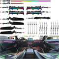 Ambient Lighting Kit for 11th gen Honda Civic，Interior Car Neon Lights for 2022 2023 2024 2025 Civic, Button and APP-Controlled RGB LED Strip Lights