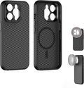 FREEWELL Pro Filmmaker Case for iPhone 13 Pro - Magnetic Filter & 17mm Lens Mount Black