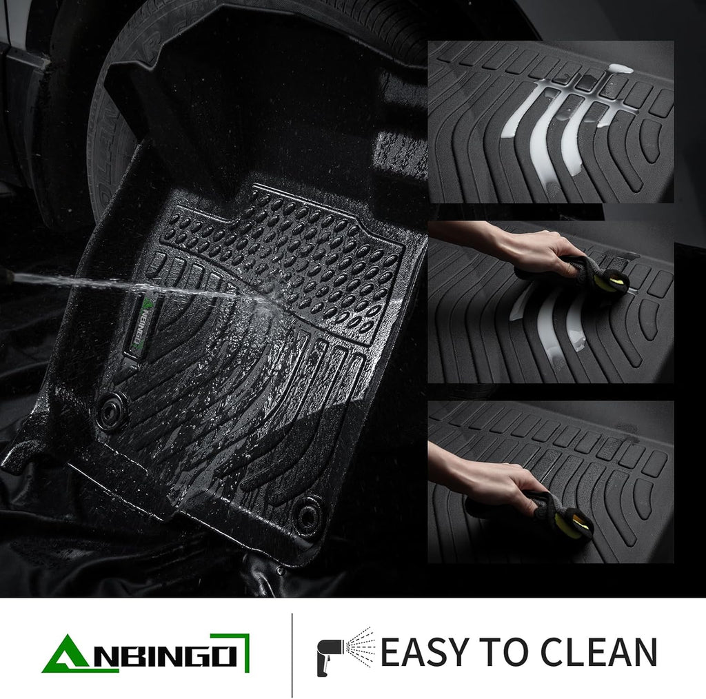 ANBINGO®-Floor Mats for Mazda 6 2014-2021 All Weather Protection TPE Waterproof Non-Slip Car Mats for Mazda 6 Floor Liner Accessories Black