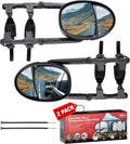 Extended Towing Mirrors, Universal Clip-On Side Mirror Extensions for Pickups, RVs, and Trailers, Tow Mirrors with Extenders (Model MG94)