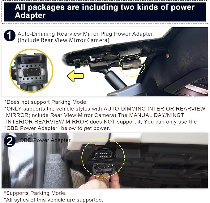Mangoal 4K Dash Cam fit GMC Sierra 1500 2019-2021, 1500 Limited 2022, 2500 HD/3500 HD 2020-2023(Model B), Model B & Model A Have Same Models Years but Vehicle Sensor Cover are Different