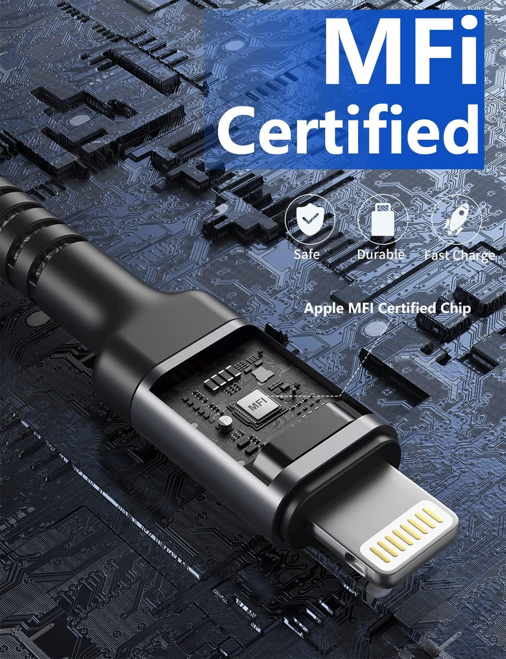 Short iPhone Charger Cable 1FT 2Pack Apple MFi Certified USB Lightning Cable, iPhone Charging Cord Nylon Braided Charger Cable Compatible with iPhone 14 13 12 11 Pro Max XS XR X 8 7 6 Plus 5 iPad