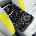 Auto Center Console Cover, Car Armrest Box Pad,Sun and Moon Soft Waterproof Auto Armrest Seat Box Cover Protector for Most Vehicle SUV Truck Car