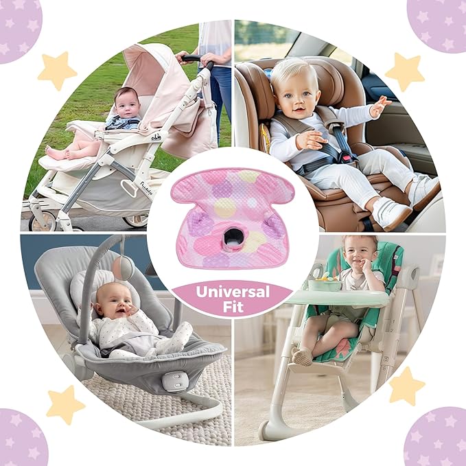 Piddle Pad Car Seat Liner, Waterproof Soft Car Seat Protector for Potty Training, Travel-Friendly Baby Toddler Carseat Cover, Machine Washable Liner for Spills, Potty Accidents (Pink)