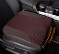 kingphenix Premium Car Seat Cushion, Memory Foam Driver Seat Cushion to Improve Driving View- Coccyx & Lower Back Pain Relief- Seat Cushion for Car, Truck, Office Chair (Brown Mesh Cloth)