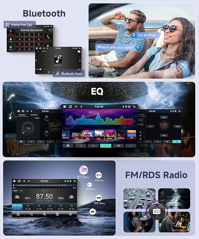 8 Core 6G+128G Android Car Stereo for VW Golf MK5 MK6 Passat Jetta Tiguan T5 EOS Polo with Wireless CarPlay Android Auto, 7” Touchscreen Car Radio GPS WiFi SWC Bluetooth 32EQ Backup Camera