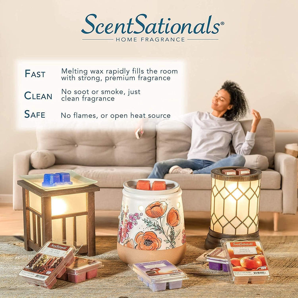 Scentsationals Wax Melts, Wax Cubes Strong Scent - Sweet Berry Cupcake - Long Lasting Scented Wax Melts for Warmer, 10oz (24-Cubes)
