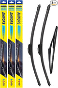 3 Wiper Front and Rear Wiper Blades for 2014-2015 Nissan Rogue select, 2008-2013 Nissan Rogue, OE Original Style (26″/14″ Front/12″ Rear) For My Car