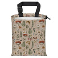 Car Trash Bag Large Hanging Can for Back of Seat, Cute Waterproof Car Garbage Bag for Vehicle, Travelling, Outdoor Cute Boho Beige Mushroom