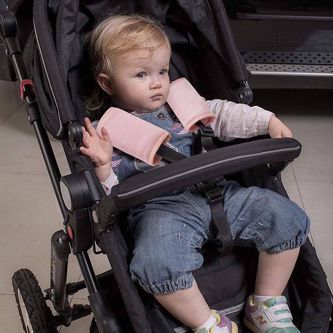 COOLBEBE Car Seat Straps Shoulder Pads for Baby Kids, Super Soft Seat Belt Covers for All Car Seats/Pushchair/Stroller/High Chair