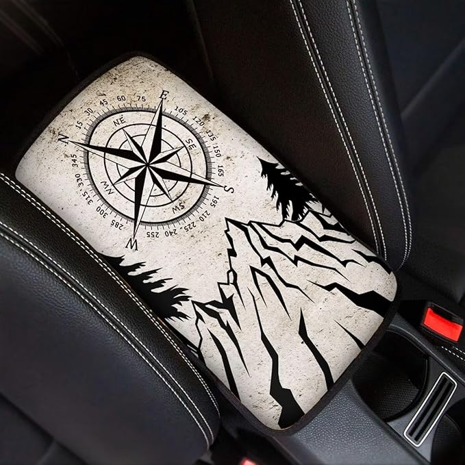 Dreaweet Car Armrest Box Cover,Soft Comfortable Center Console Armrest Box Cover for Cars SUV Trucks Sedan