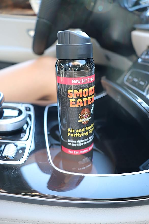Smoke Eater Odor Eliminator Aerosol Spray, Cucumber Melon, 3.5 oz — Tea Tree Oil Breaks Down Smoke at the Molecular Level