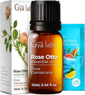 100% Pure Rose Otto Essential Oil - 0.34 Fl Oz - Rose Otto Oil for Hair, Skin, Diffuser, Aromatherapy & DIY Candle Making Scent