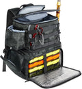 MATEIN Fishing Backpack, Water Resistant Tackle Storage Bag with Rod Holders & Cooler, Fishing Gifts for Men