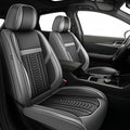 TTX LIGHTING for Nissan Altima 2009-2026 Seat Covers: Waterproof Leather Seat Protector with Airbag Compatible (2 Front Seats,Black&Gray)