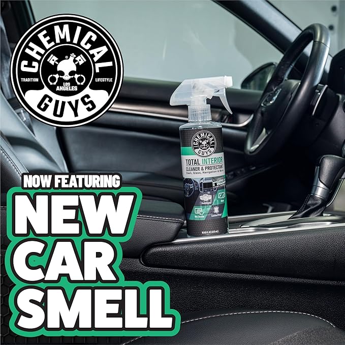 Chemical Guys Total Interior Cleaner and Protectant, New Car Smell, (Safe for Cars, Trucks, SUVs, Jeeps, RVs & More) Extra Large 32 fl oz