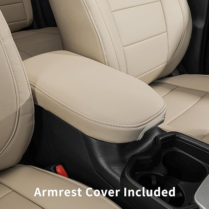 coverdream 2026 Rav4 Seat Covers Custom Fit for 2026 Toyota Rav4 Hybrid (SE,XSE) & PHEV GR Sport SUV,Full Set Luxury Waterproof Leather Car Seat Protector
