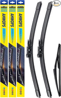 3 Wiper Front and Rear Wiper Blades for Ford Focus 2012-2018, OE Original Style (28″/28″ Front/12″ Rear) For My Car