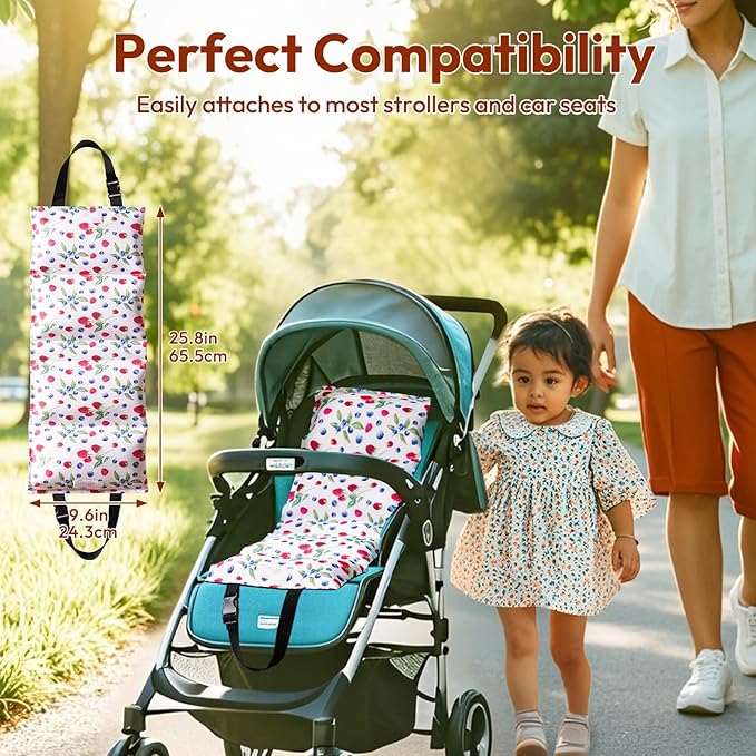 NCVI Car Seat Cooling Pad, Baby Stroller Cooling Pad - Insulated Cushion with Ice Pack for Heat, Multifunctional Cooler for Kids, Adults and Pets, Comfortable & Durable Summer Seat Liner Cooling Cover