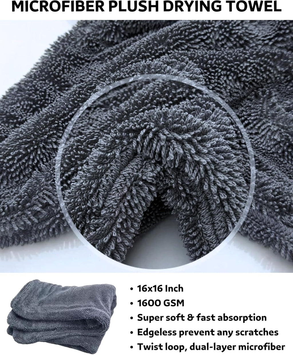Premium 7PCS Car Wheel Rims Detail Cleaning PRO Wash Kit, Wheel Wash Mitt, Tire Brush,2PCS Soft Woolies Wheels Brush,Detailing Brush and Tire Dressing Pad,Microfiber Dry Towel Scratch-Free Cleaning