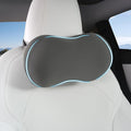 Car Headrest Pillow for Neck Support, Memory Foam Car Neck Pillow with Adjustable Strap, Ergonomic Neck Support Relieves Driving Fatigue (Grey)