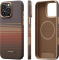 pitaka for iPhone 16 Pro Max Case Compatible with MagSafe, Shockproof Case iPhone 16 Pro Max, 1500D Aramid Fiber and TPU Combined [Military Grade Protective Case-Sunset] | Shockproof Case, 1500D Aramid Fiber, TPU Combined